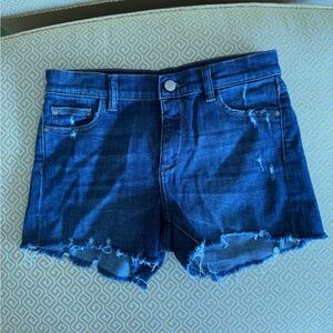 DL1961 Distressed Blue Jean Shorts